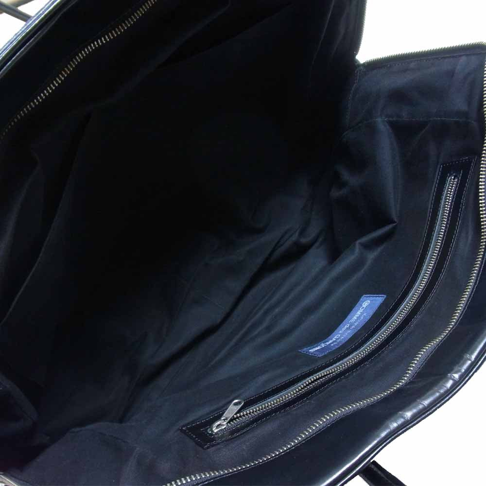 COMME des GARCONS コムデギャルソン katsuyuki yoshida 吉田 台形 レザー バッグ ブラック系【中古】