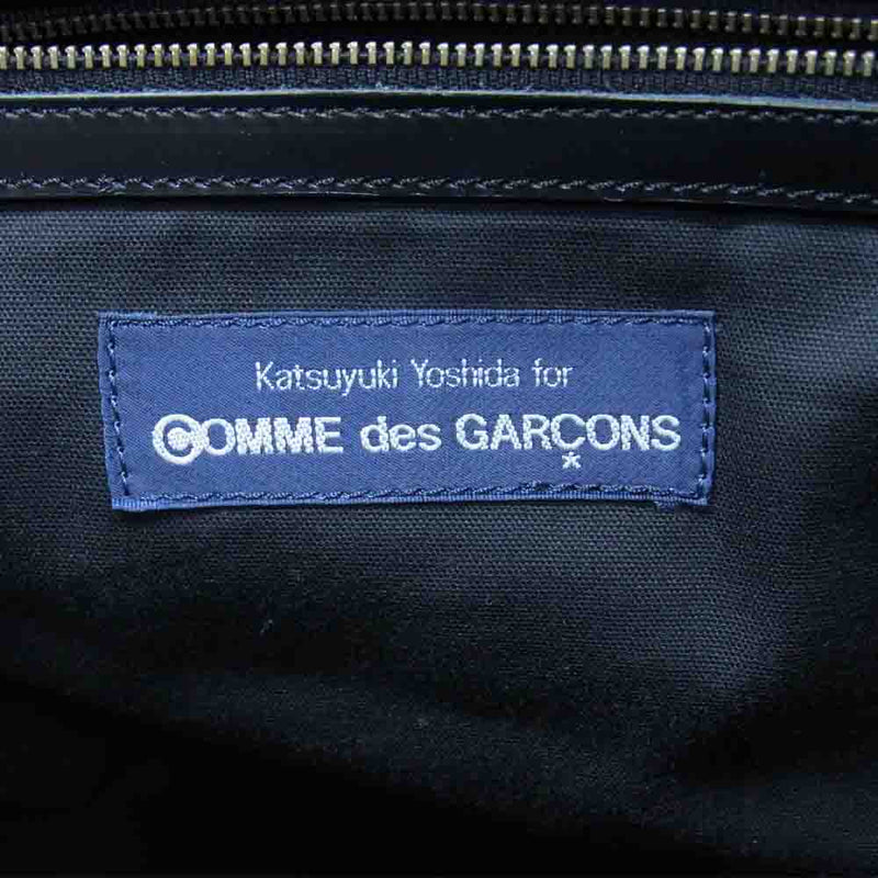 COMME des GARCONS コムデギャルソン katsuyuki yoshida 吉田 台形 レザー バッグ ブラック系【中古】