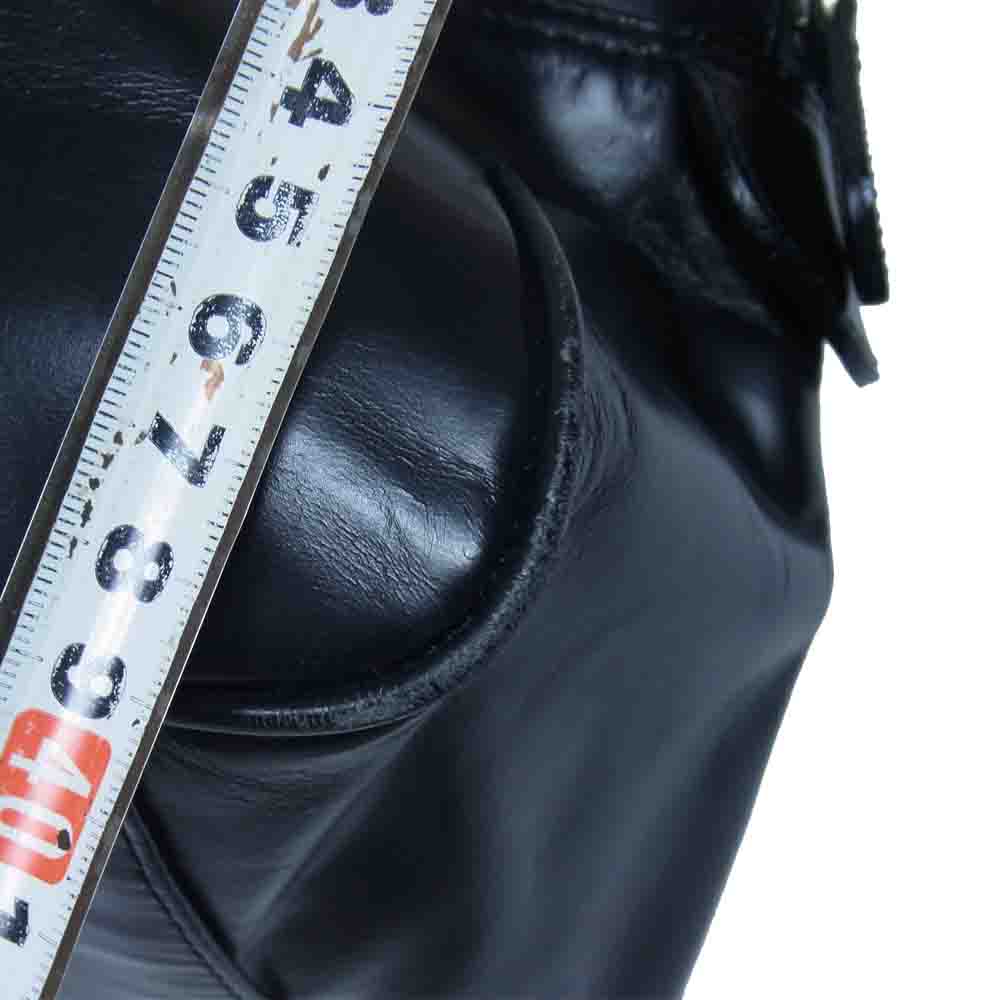 COMME des GARCONS コムデギャルソン katsuyuki yoshida 吉田 台形 レザー バッグ ブラック系【中古】