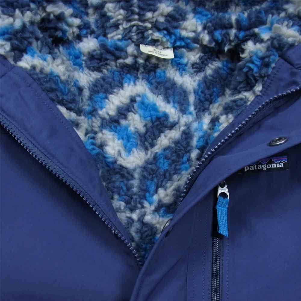 patagonia パタゴニア 19AW 68460 Boys' Infurno Jacket ボーイズ インファーノ 裏ボア ジャケット ネイビー系 XL【中古】