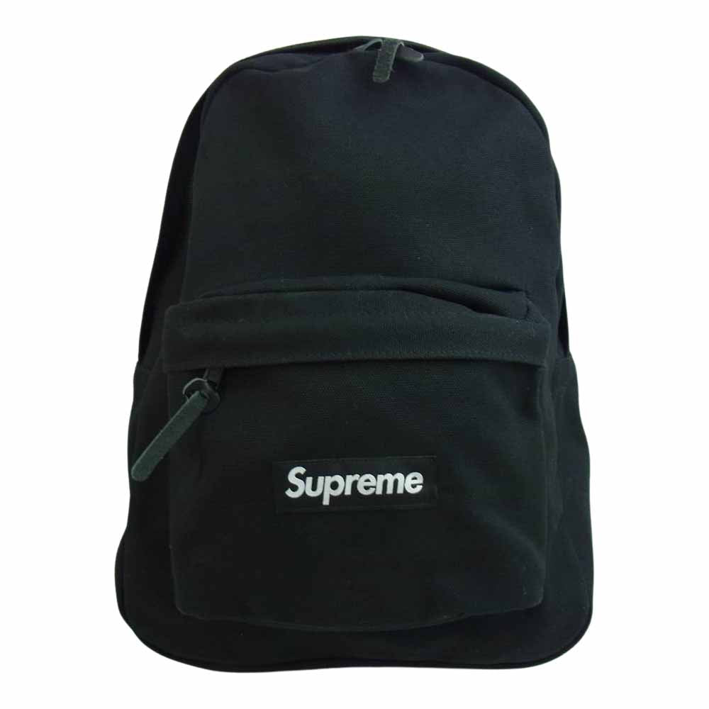 Supreme シュプリーム 20AW Canvas Back pack キャンバス バッグ パック デイパック ブラック系【極上美品】【中古】