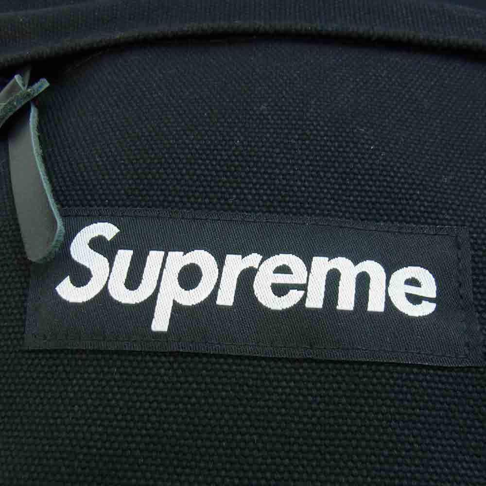 Supreme シュプリーム 20AW Canvas Back pack キャンバス バッグ パック デイパック ブラック系【極上美品】【中古】