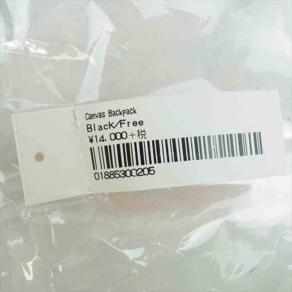 Supreme シュプリーム 20AW Canvas Back pack キャンバス バッグ パック デイパック ブラック系【極上美品】【中古】