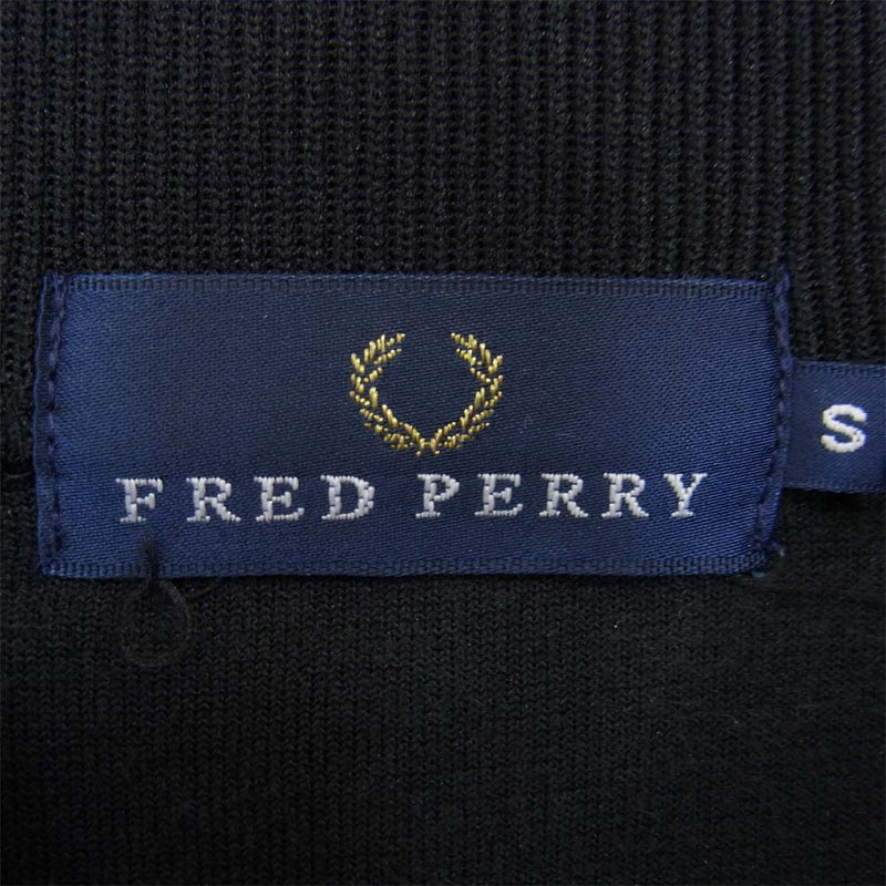 FRED PERRY フレッドペリー FPJ114S ベロア トラック ジャケット ジャージ― ジャケット ブラック系 S【中古】