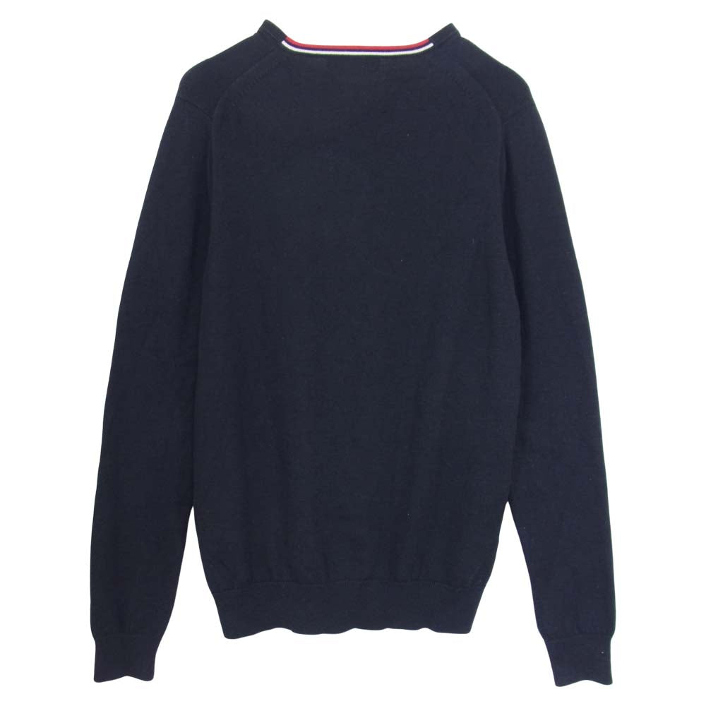 FRED PERRY フレッドペリー Vネック セーター  ネイビー系 S【中古】