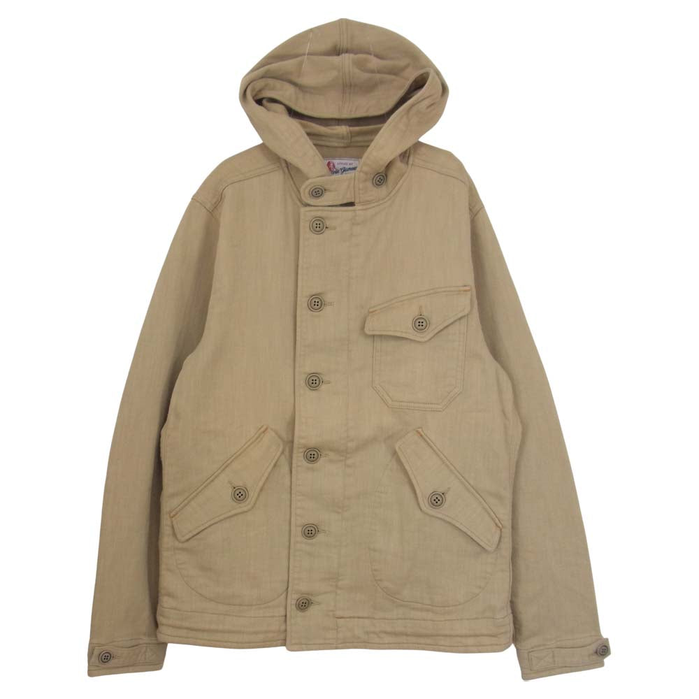 HYSTERIC GLAMOUR ヒステリックグラマー 0233AB01 スウェット ミリタリー ジャケット ベージュ系 S【中古】