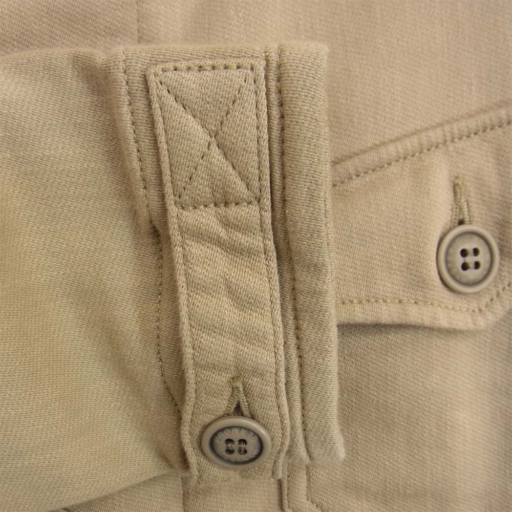 HYSTERIC GLAMOUR ヒステリックグラマー 0233AB01 スウェット ミリタリー ジャケット ベージュ系 S【中古】