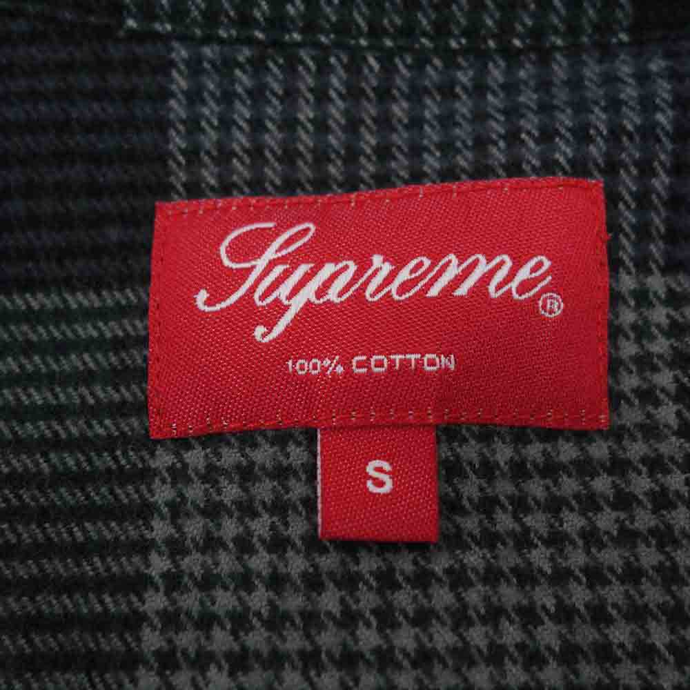 Supreme シュプリーム 21AW Plaid Flannel Shirt プレイド フランネル シャツ  ダークグレー系 S【美品】【中古】