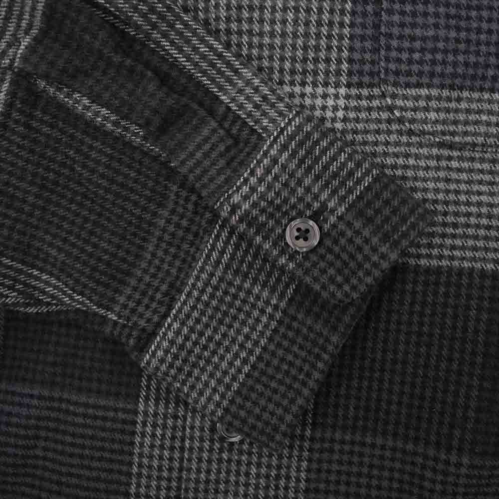 Supreme シュプリーム 21AW Plaid Flannel Shirt プレイド フランネル シャツ  ダークグレー系 S【美品】【中古】