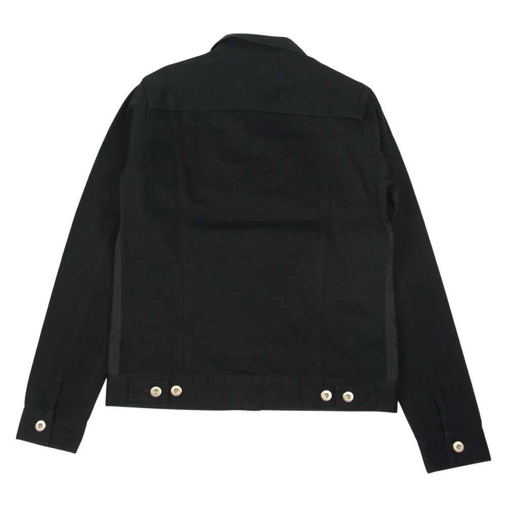 シックス 2ndタイプ ピケ×ナイロン切替 トラッカー ジャケット ダークネイビー系 48【中古】