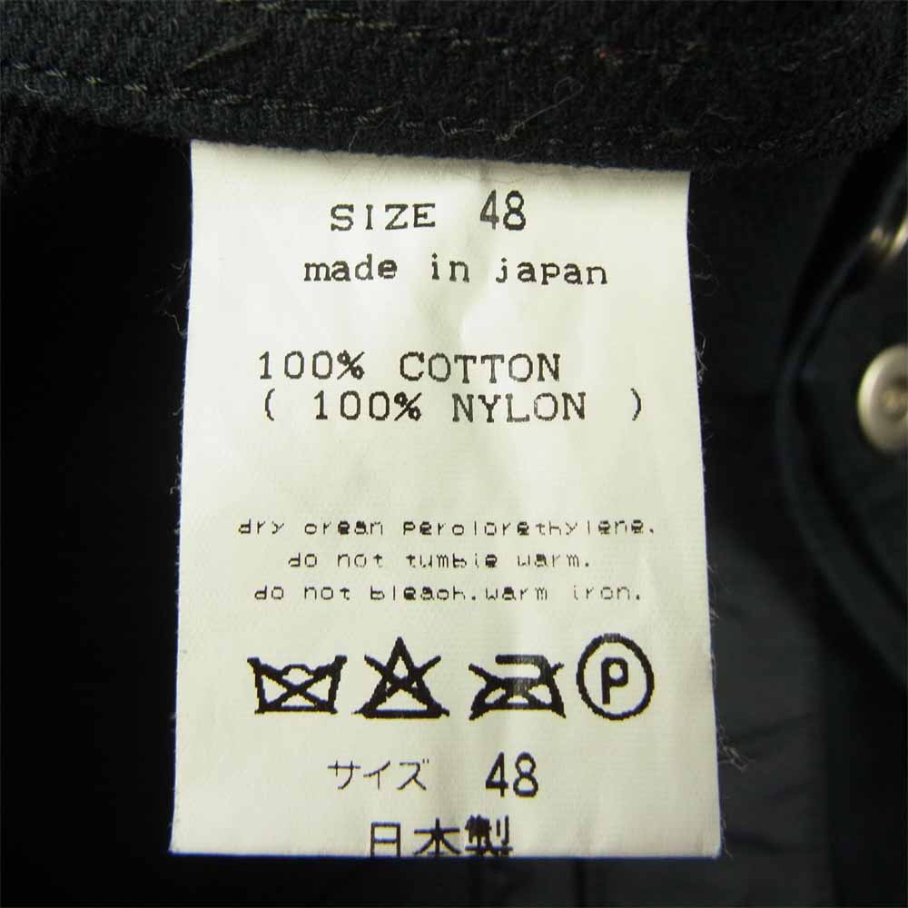 シックス 2ndタイプ ピケ×ナイロン切替 トラッカー ジャケット ダークネイビー系 48【中古】