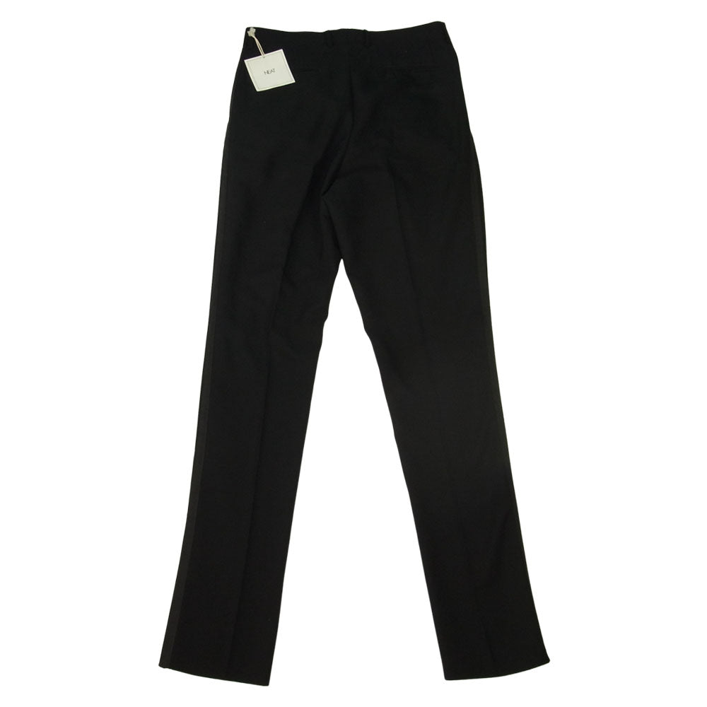 ニート 訳有 20-01MBT Tapered  MOHAIR BARATHA モヘア ウール テーパード スラックス ブラック系 48【極上美品】【中古】