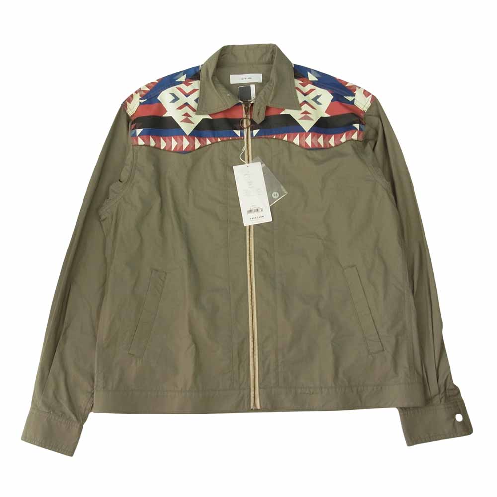 ファセッタズム 20AW MORK-SH-M05 ORTEGA FRONT ZIP SHIRT MORK-SH-M05 オルテガ ジップシャツ グレー系 4【新古品】【未使用】【中古】