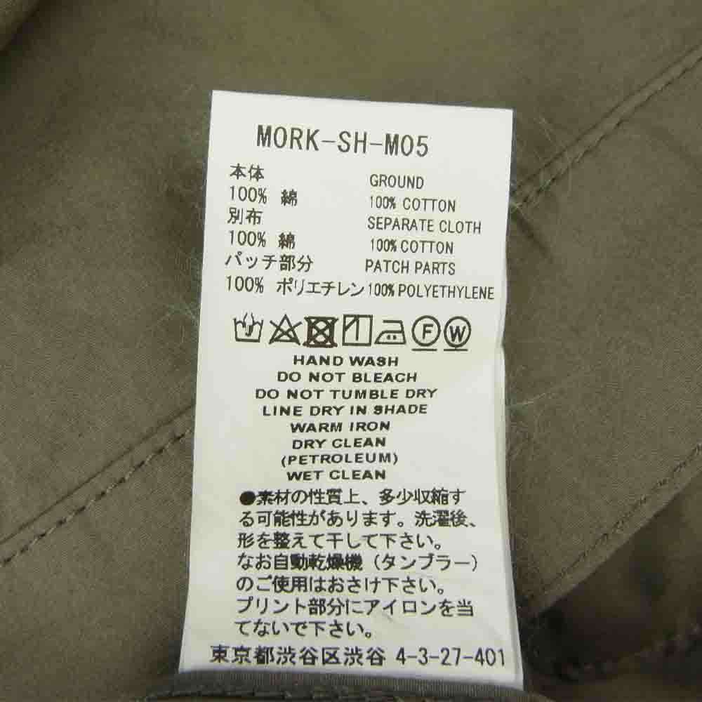 ファセッタズム 20AW MORK-SH-M05 ORTEGA FRONT ZIP SHIRT MORK-SH-M05 オルテガ ジップシャツ グレー系 4【新古品】【未使用】【中古】