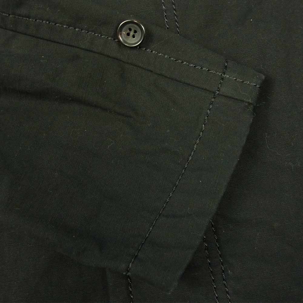 COMME des GARCONS コムデギャルソン HOMME オム 00s オールド AD2006 HR-C019 裏地チェック パッカリングステッチ ハーフコート ジャケット ブラック系 S【中古】