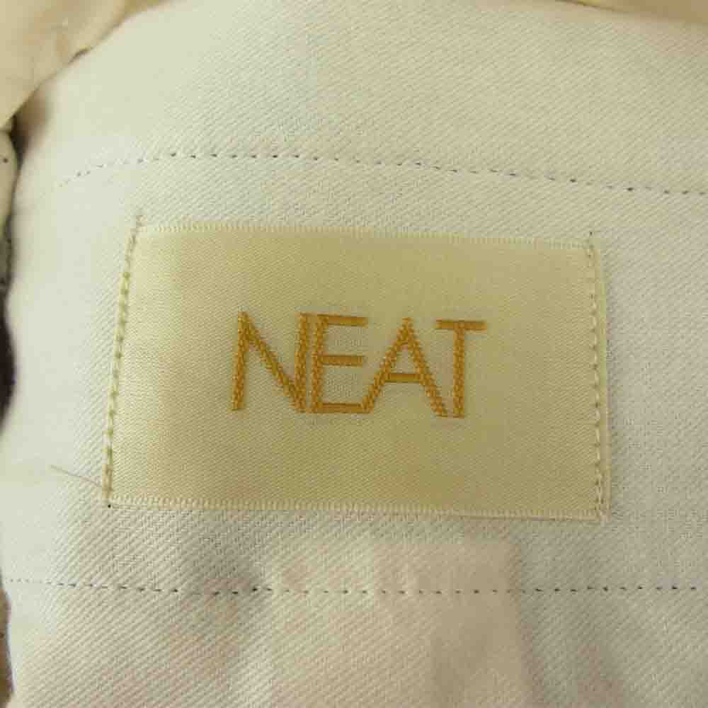 ニート 20-02AOT AWC Wool Cotton OX TAPERED 2タック ウール コットン スラックスパンツ ホワイト系 ネイビー系 48【新古品】【未使用】【中古】