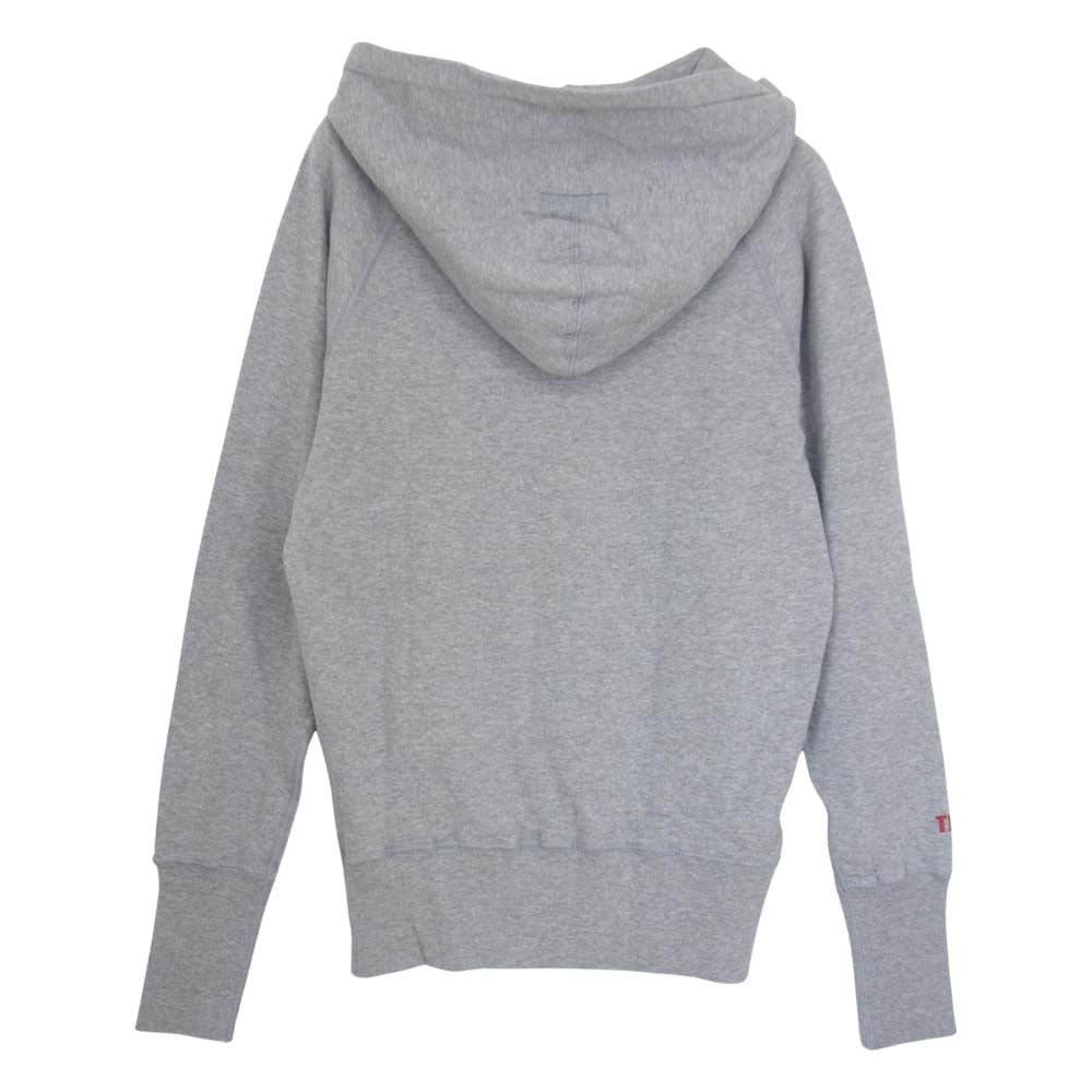 TMT ティーエムティー TSW-S19SP01 FRENCH TERRY KIDS HOODIE フレンチ テリー キッズ プルオーバー フーディー グレー系 M【新古品】【未使用】【中古】