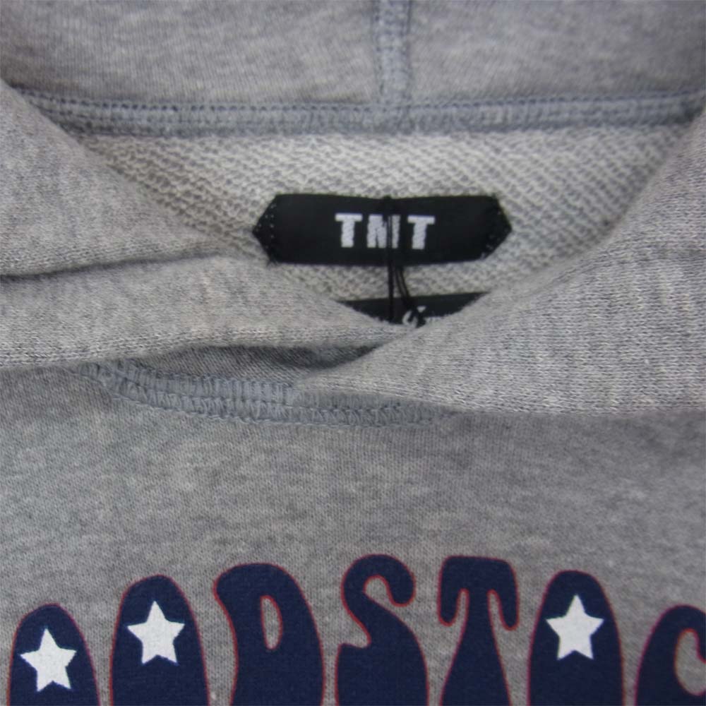 TMT ティーエムティー TSW-S19SP01 FRENCH TERRY KIDS HOODIE フレンチ テリー キッズ プルオーバー フーディー グレー系 M【新古品】【未使用】【中古】