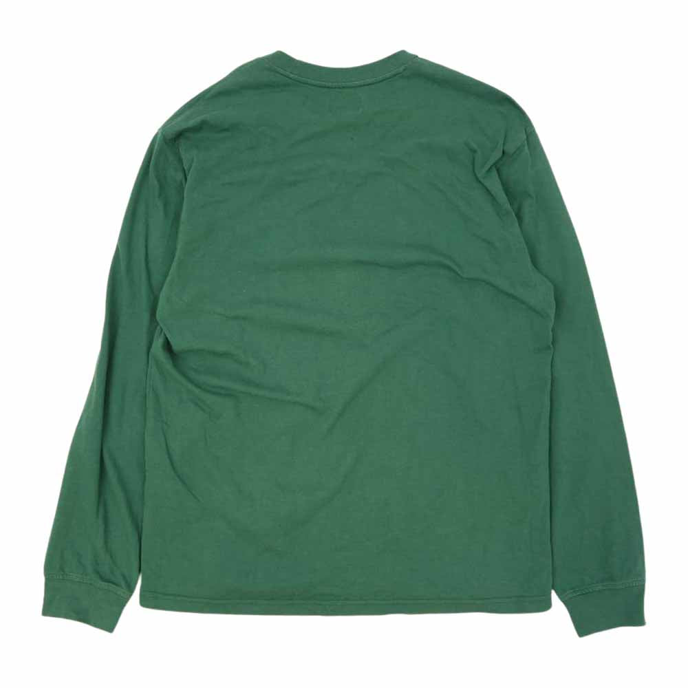 Supreme シュプリーム 20AW Scatter Logo L/S Top キャスター ロゴ 長袖 Tシャツ グリーン系 S【中古】