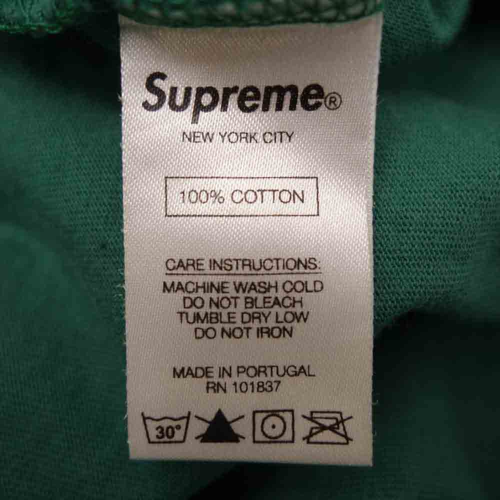 Supreme シュプリーム 20AW Scatter Logo L/S Top キャスター ロゴ 長袖 Tシャツ グリーン系 S【中古】