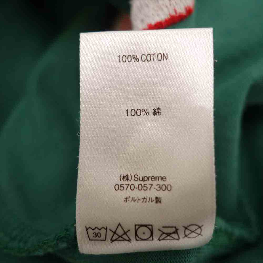 Supreme シュプリーム 20AW Scatter Logo L/S Top キャスター ロゴ 長袖 Tシャツ グリーン系 S【中古】