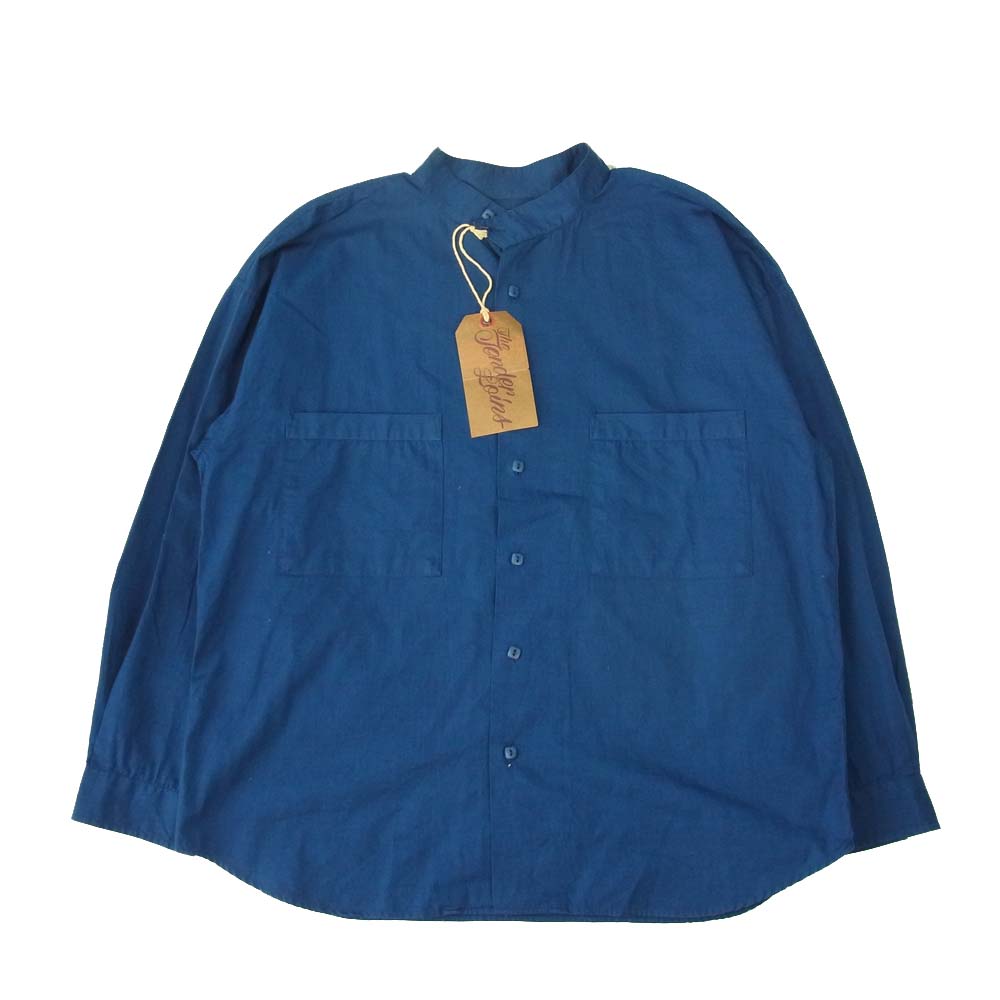TENDERLOIN テンダーロイン T-STAND SHT L/S スタンドカラー ネイビー系 S【新古品】【未使用】【中古】