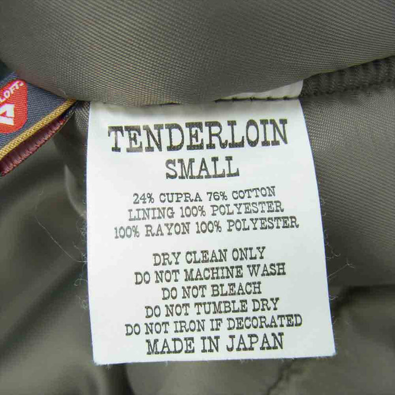 TENDERLOIN テンダーロイン T-3B ミリタリー ジャケット カーキ系 S【新古品】【未使用】【中古】