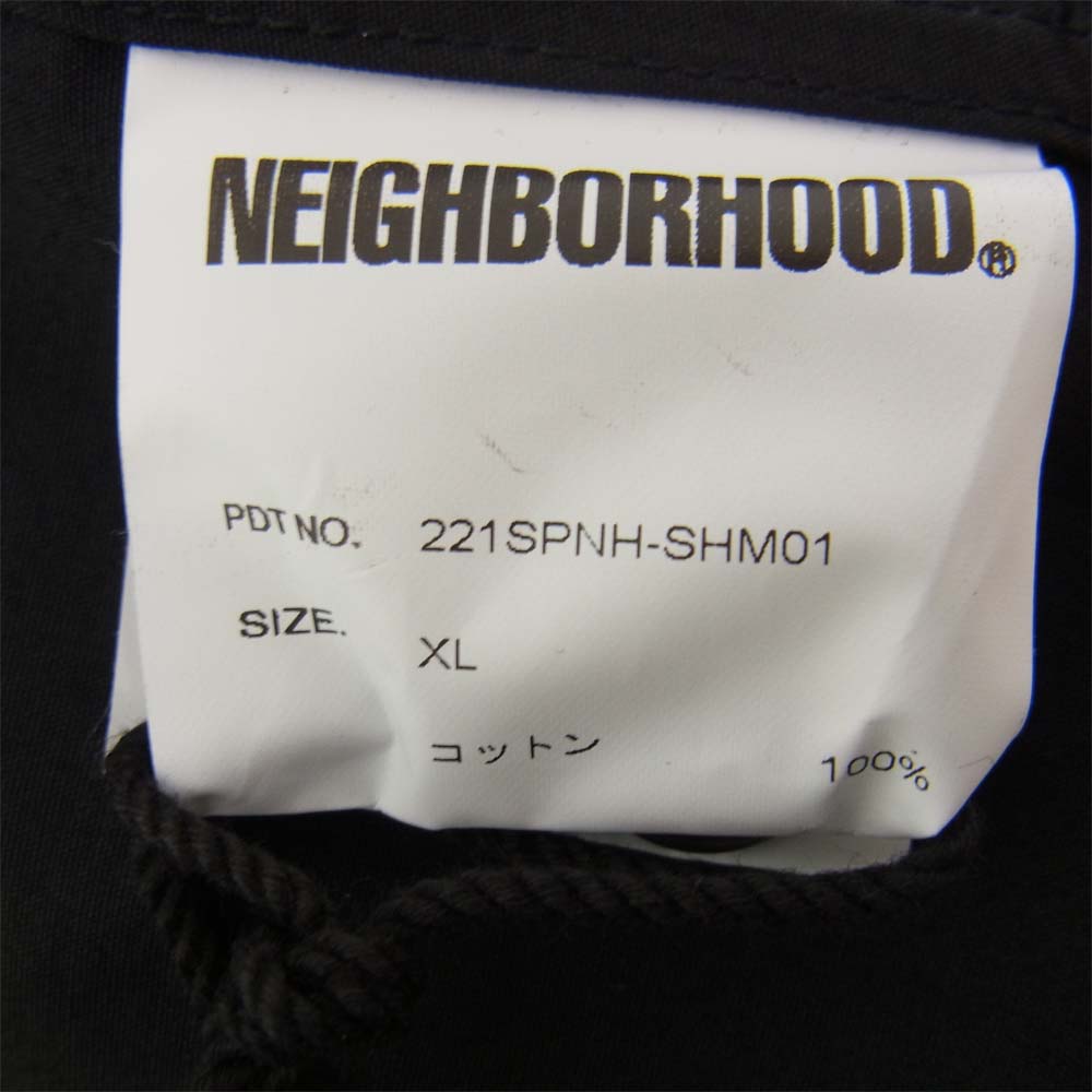 NEIGHBORHOOD ネイバーフッド 221SPNH-SHM01 TRAD C-SHIRT . LS トラディショナル シャツ ブラック系 XL【極上美品】【中古】