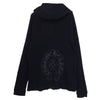 CHROME HEARTS クロムハーツ（原本無） ホースシュー バックプリント サーマル プルオーバー パーカー ブラック系 L【美品】【中古】