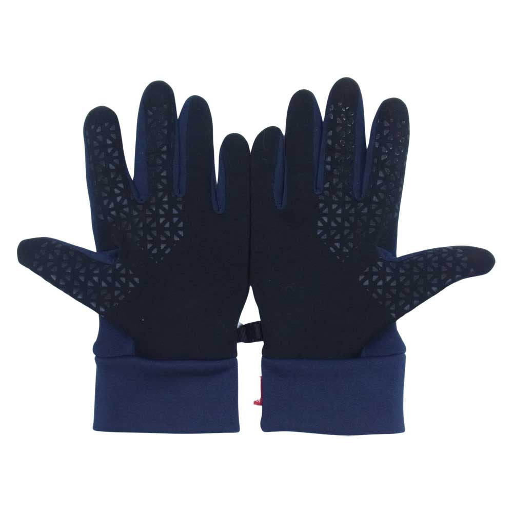 Supreme シュプリーム 14AW NN61444 × THE NORTH FACE ノースフェイス BANDANA ETIP GLOVE バンダナ グローブ 手袋 ネイビー系 M【中古】