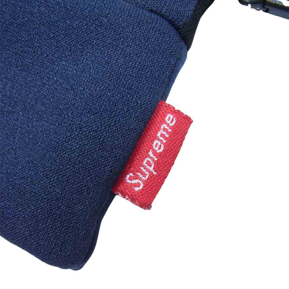 Supreme シュプリーム 14AW NN61444 × THE NORTH FACE ノースフェイス BANDANA ETIP GLOVE バンダナ グローブ 手袋 ネイビー系 M【中古】
