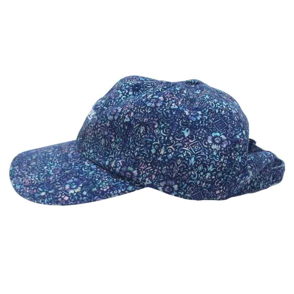 Supreme シュプリーム 21AW Liberty Floral 6-Panel リバティー フローラル 総柄 6パネル キャップ ネイビー系【中古】