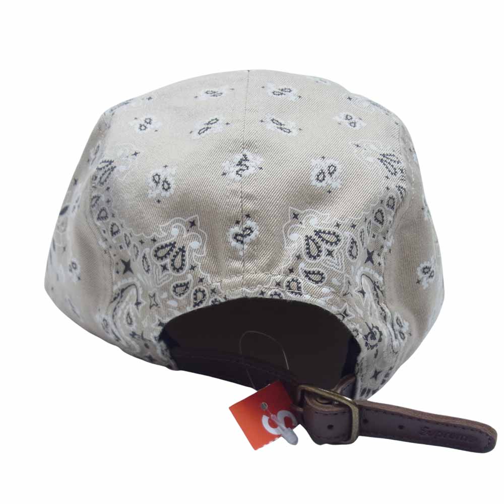 Supreme シュプリーム 21SS Bandana Camp Cap ボックスロゴ バンダナ キャンプ キャップ ベージュ系【中古】