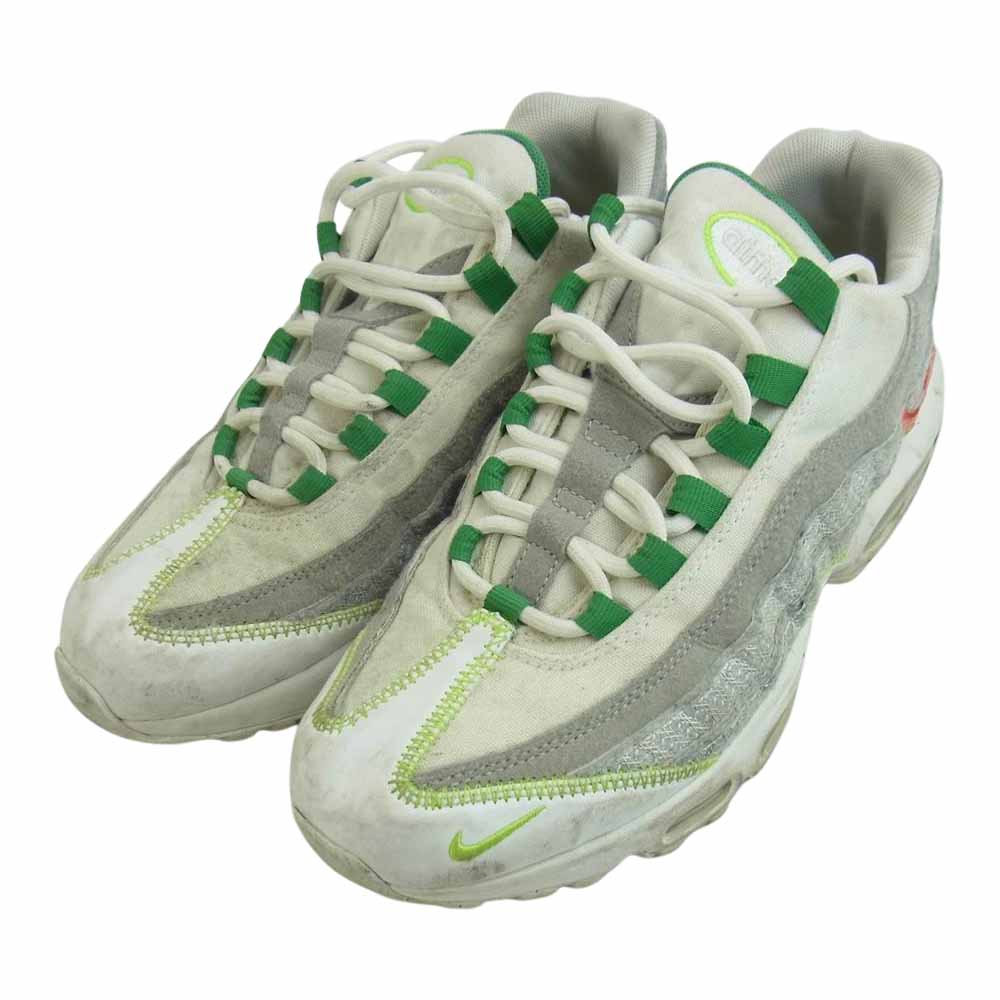 NIKE ナイキ CU5517-100 AIR MAX 95 CLASSIC GREEN エアマックス クラシックグリーン ホワイト系 25cm【中古】