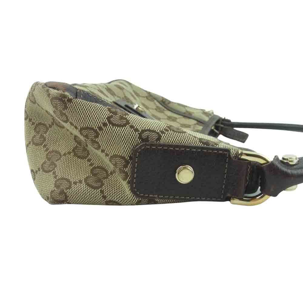 GUCCI グッチ 130939 GGキャンバス ワンショルダー ミニ バッグ イタリア製 ベージュ系 ブラウン系【中古】