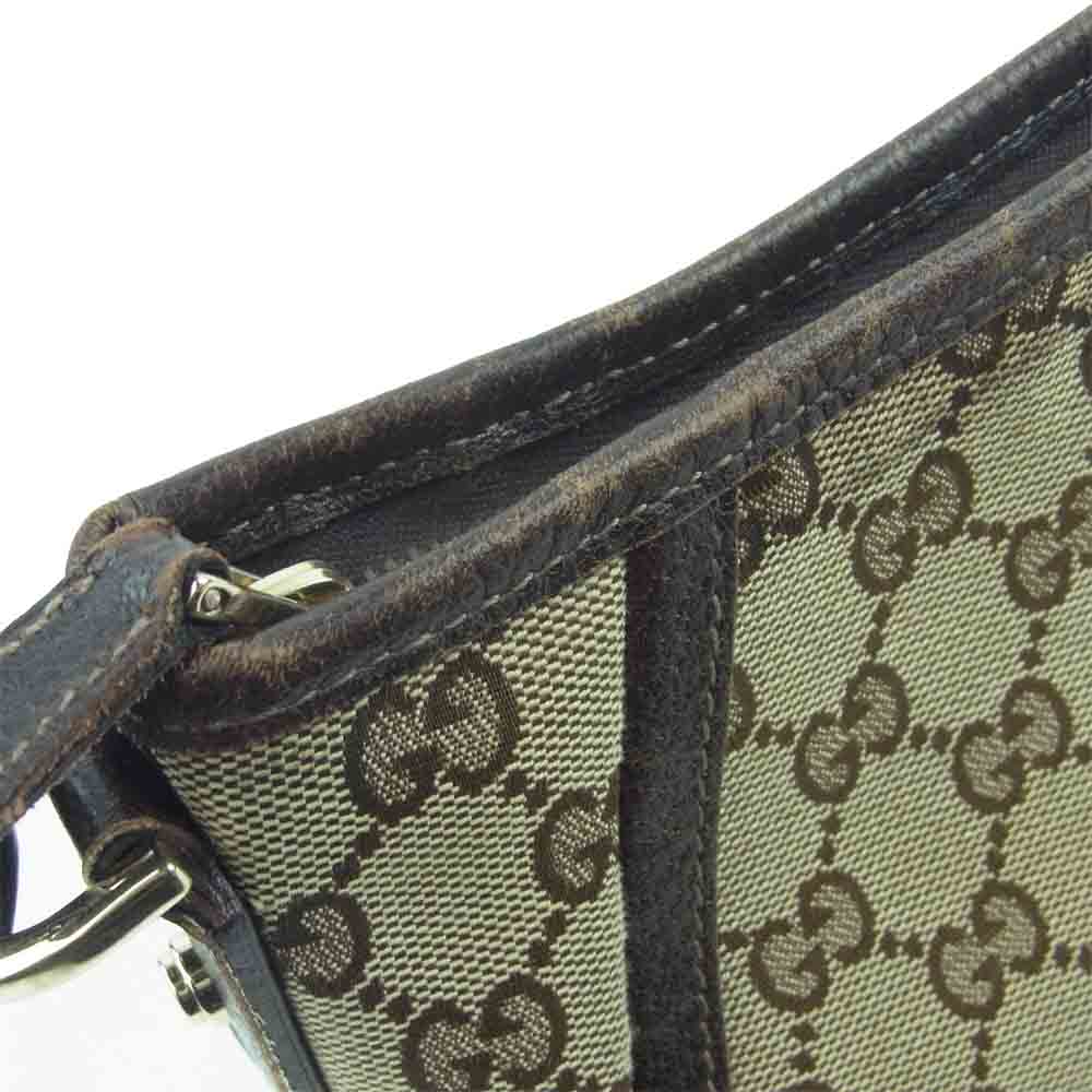 GUCCI グッチ 130939 GGキャンバス ワンショルダー ミニ バッグ イタリア製 ベージュ系 ブラウン系【中古】