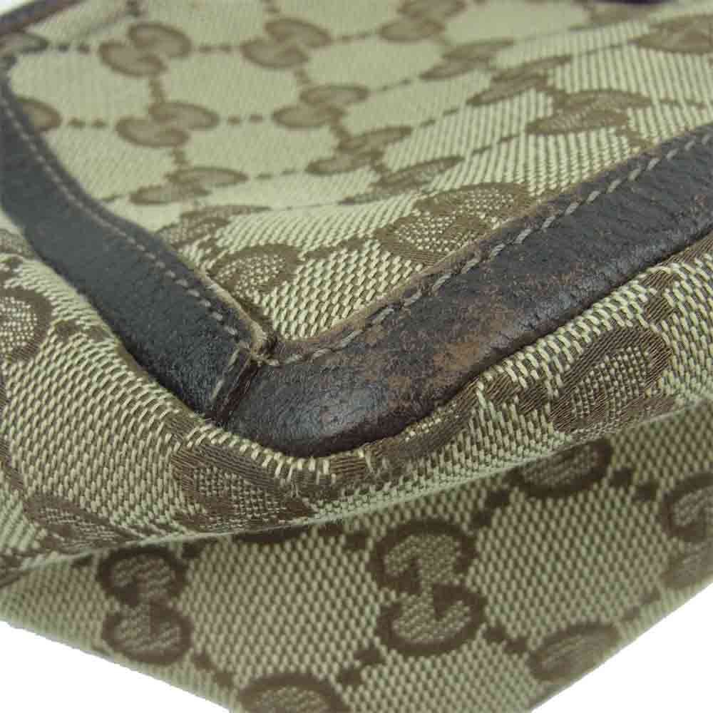 GUCCI グッチ 130939 GGキャンバス ワンショルダー ミニ バッグ イタリア製 ベージュ系 ブラウン系【中古】