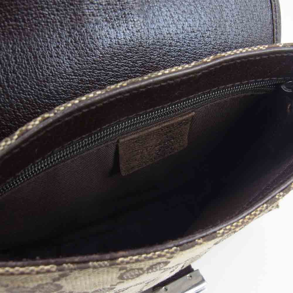 GUCCI グッチ 131236 GGキャンバス ショルダー ウエスト ポーチ ボディ バッグ ベージュ系 ブラウン系【中古】
