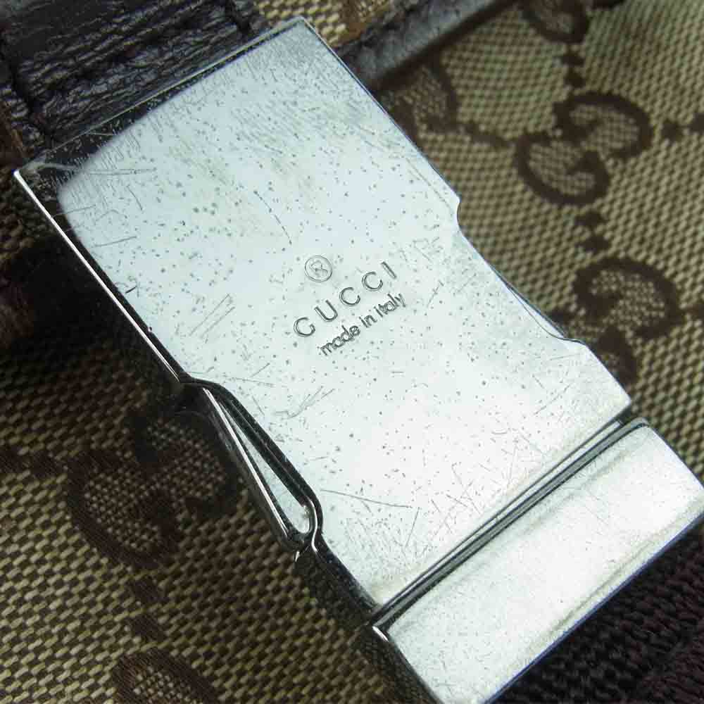 GUCCI グッチ 131236 GGキャンバス ショルダー ウエスト ポーチ ボディ バッグ ベージュ系 ブラウン系【中古】