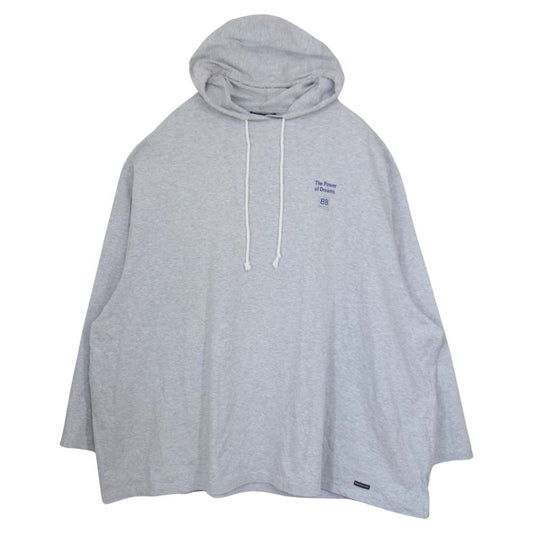 BALENCIAGA バレンシアガ 国内正規品 POWER OF DREAMS カットソー フーディ― グレー系 M【美品】【中古】