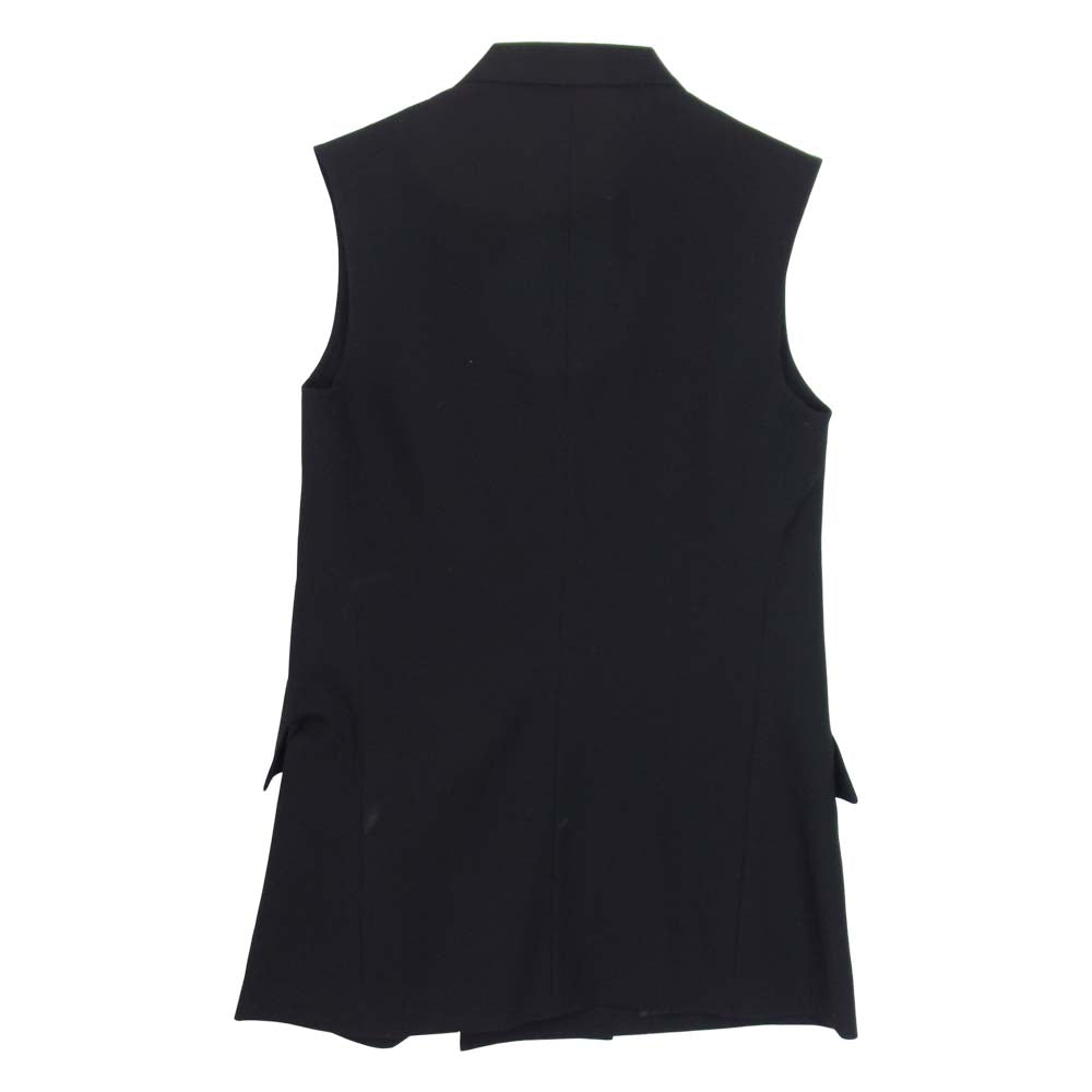 Yohji Yamamoto ヨウジヤマモト REGULATION 21AW FM-J51-101 PIMA C/W R-8BWJKT VEST レギュレーション ウールギャバジン ベスト ノースリーブ ジャケット ブラック系 1【美品】【中古】