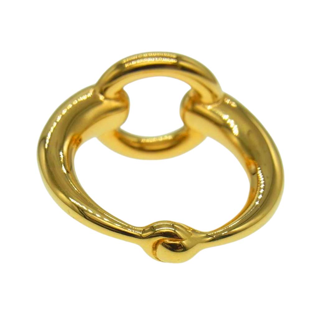 HERMES エルメス モー スカーフリング ゴールド系【中古】