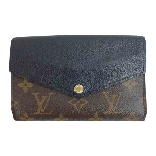LOUIS VUITTON ルイ・ヴィトン M60990 モノグラム マカサー ポルトフォイユ パラスコンパクト ウォレット ブラウン系【中古】