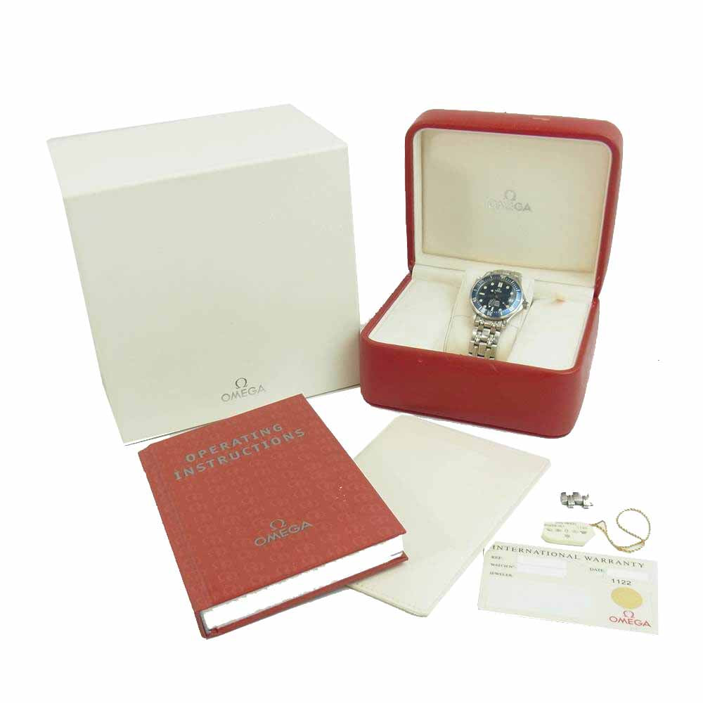 OMEGA オメガ 2551.80 シーマスター 自動巻き プロフェッショナル 300M クロノメーター デイト ネイビー シルバー系【中古】