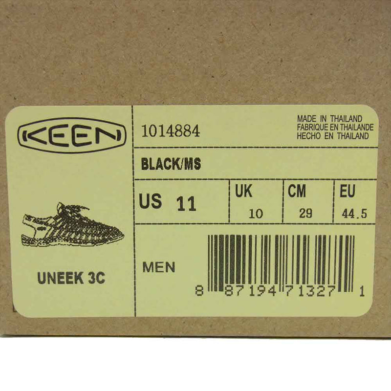 KEEN キーン 1014884 × mita sneakers UNEEK ミタスニーカーズ ユニーク サンダル ブラック系 29cm【新古品】【未使用】【中古】