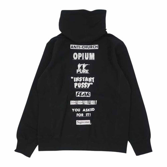 Supreme シュプリーム 16SS PURE FEAR HOODED SWEATSHIRT スウェット パーカー ブラック系 L【新古品】【未使用】【中古】