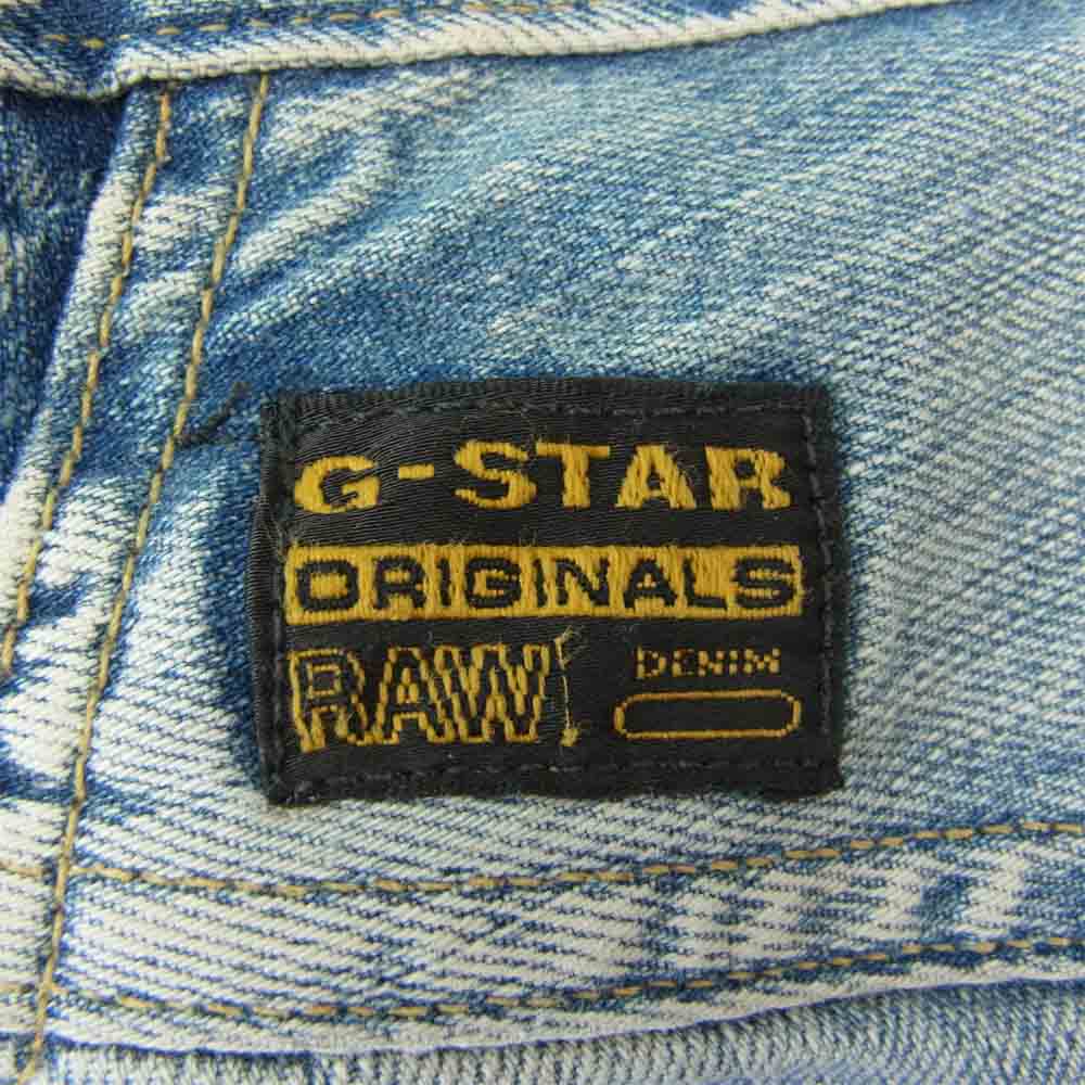 G-STAR ジースター RN104506 国内正規品 USED加工 立体裁断 デニム パンツ インディゴブルー系 31【中古】