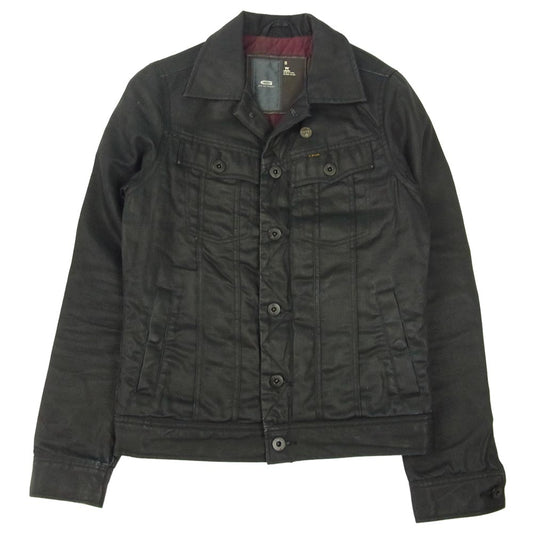 G-STAR ジースター RN104506 SLIM TAILOR QUILTED JKT 裏地キルティング コーティング デニム ジャケット  ブラック系 S【中古】