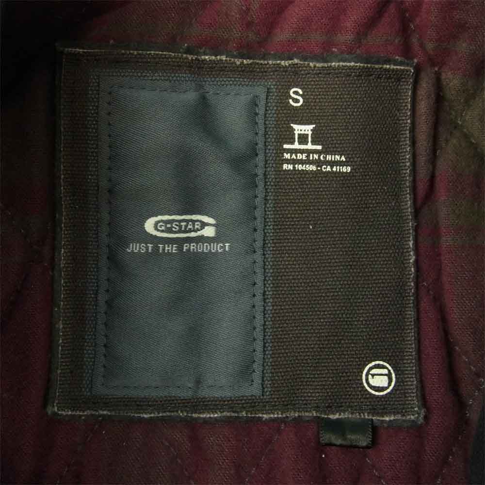 G-STAR ジースター RN104506 SLIM TAILOR QUILTED JKT 裏地キルティング コーティング デニム ジャケット  ブラック系 S【中古】