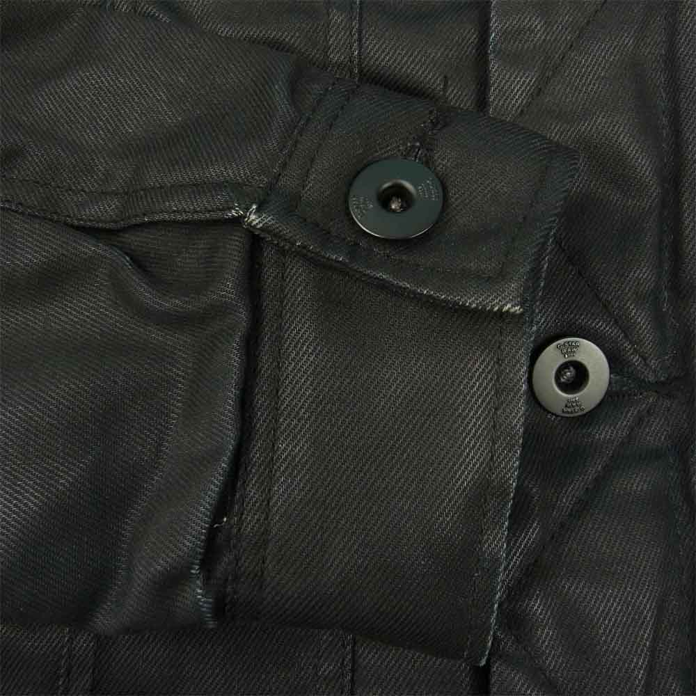 G-STAR ジースター RN104506 SLIM TAILOR QUILTED JKT 裏地キルティング コーティング デニム ジャケット  ブラック系 S【中古】